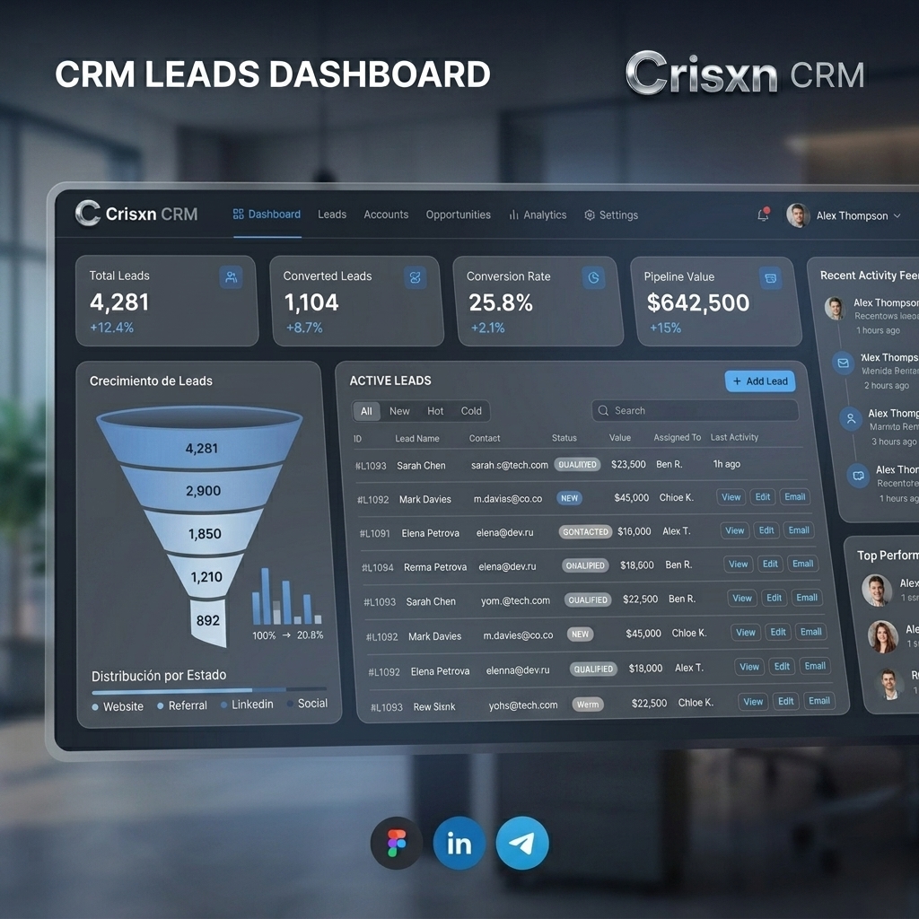 CRM Leads Panel